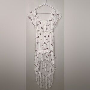 Skylar + Madison Floral Ruffle Midi Boho Cottagecore Tiered Spring Summer Dress